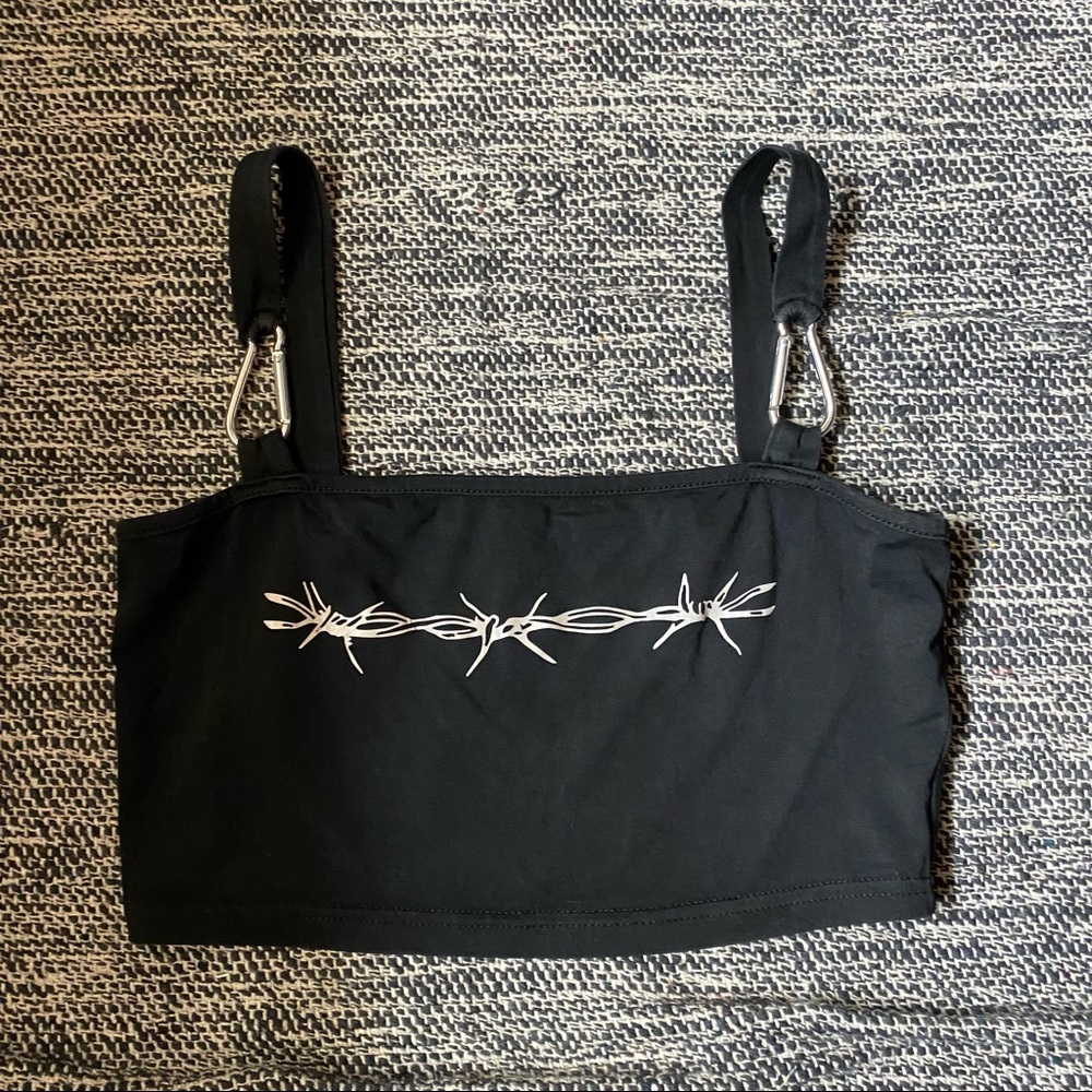 Barbed wire crop top